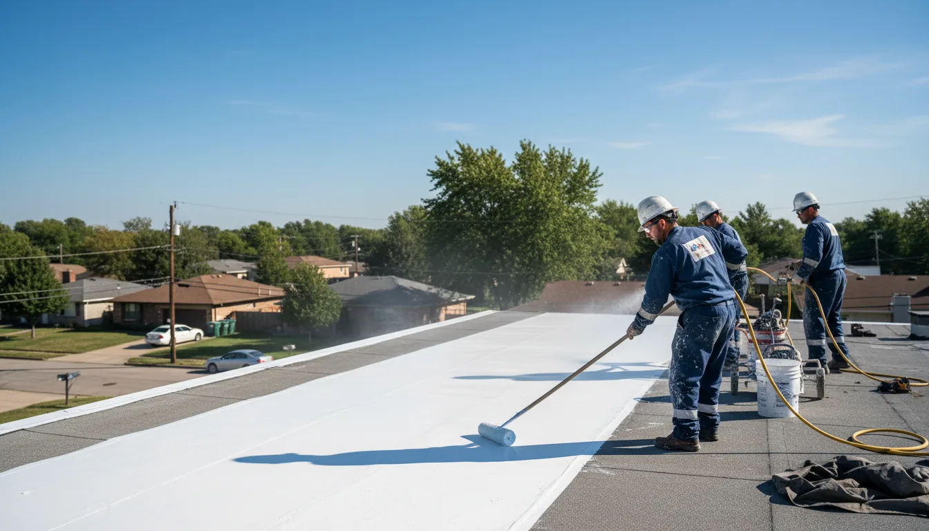 Commercial roof coating in Scotland, AR near me